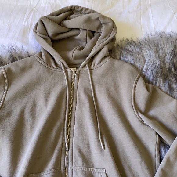 H&M green zip up hoodie - Picture 2 of 4